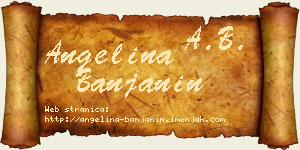 Angelina Banjanin vizit kartica